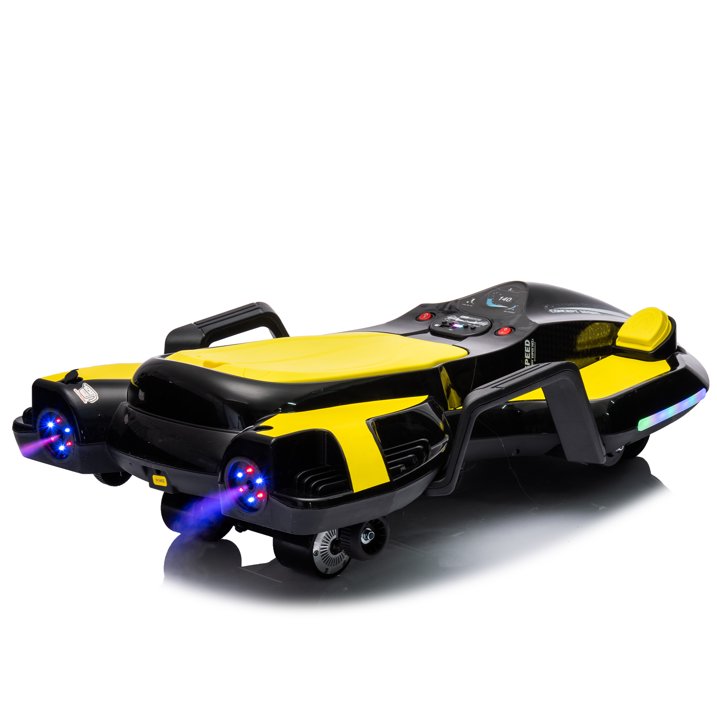 HNH 24V Ride on Toy for Big Kids, Ride on Drift Car with Helmet, Knee Pads,Elbow Pads,Tail light, Spray，6.9 Mph
