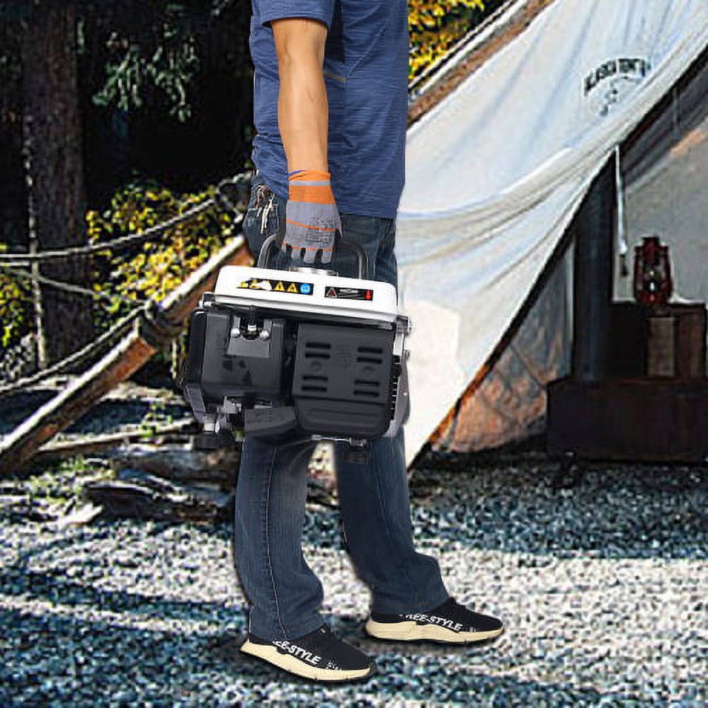 ELTPOWER Portable Generator Outdoor generator Low Noise Gas Powered Generator Generators for Home Use White