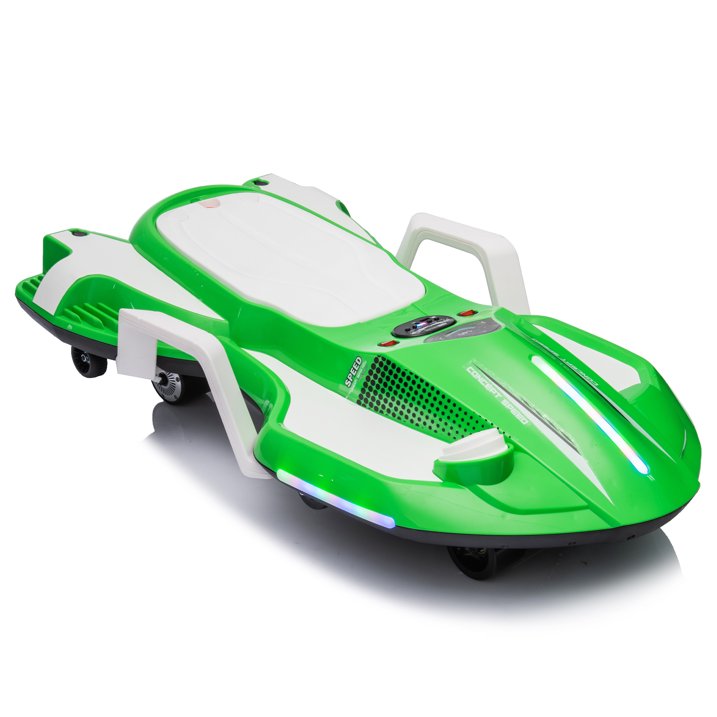 HNH 24V Ride on Toy for Big Kids, Ride on Drift Car with Helmet, Knee Pads,Elbow Pads,Tail light, Spray，6.9 Mph
