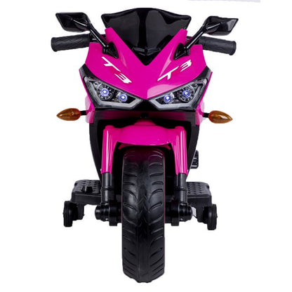 HNH 12V Motorcycle for Kids Battery Powered Ride on Motorbike for Child with Light Wheels Bluetooth