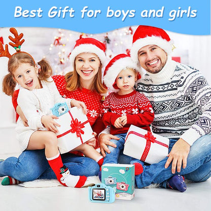 HNH Kids Selfie Camera,1080HD Digital Camera with Three Game,Toy Cameras for Girls Age 3-8 Christmas Birthday Gifts