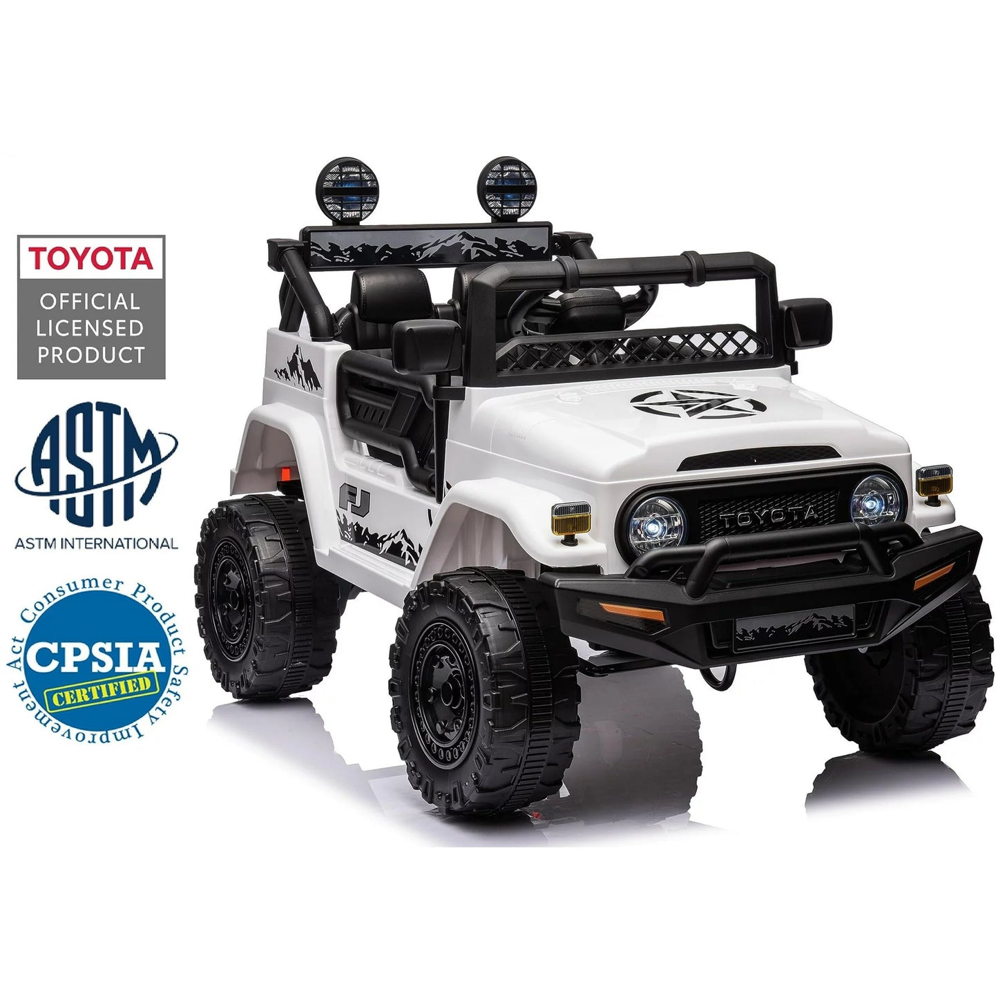 12V Toyota Ride on Car for Kids,Electric Kids Toys Truck with Remote Control,6-8 years old