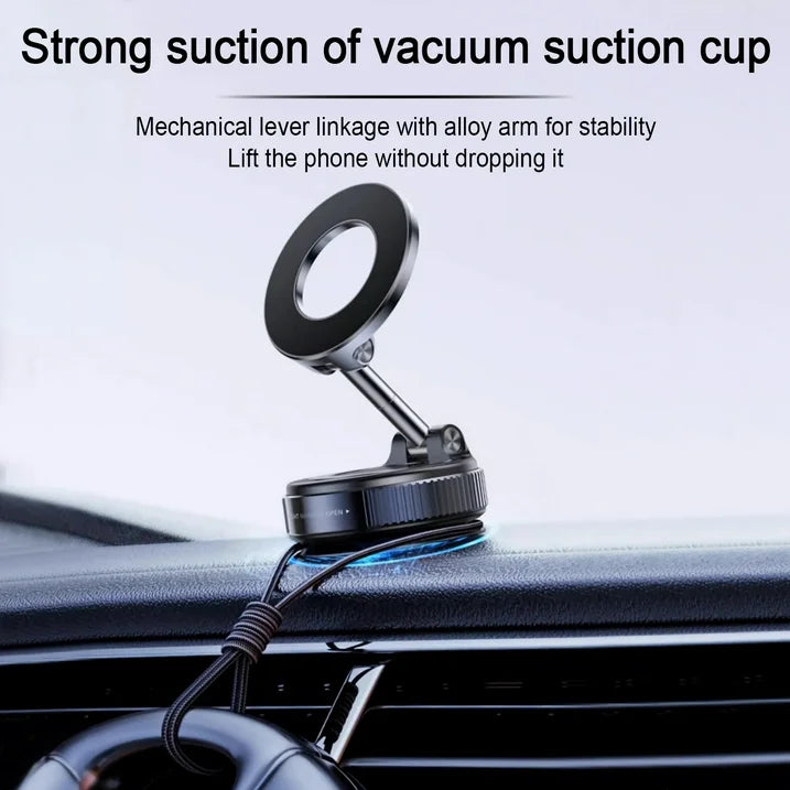 Bangben Magsafe Car Phone Mount, Car Mount Phone Holder with Magnetic Disk, Suit for iPhone 12 13 14 15 and Android Phone, Black