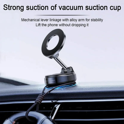 Bangben Magsafe Car Phone Mount, Car Mount Phone Holder with Magnetic Disk, Suit for iPhone 12 13 14 15 and Android Phone, Black