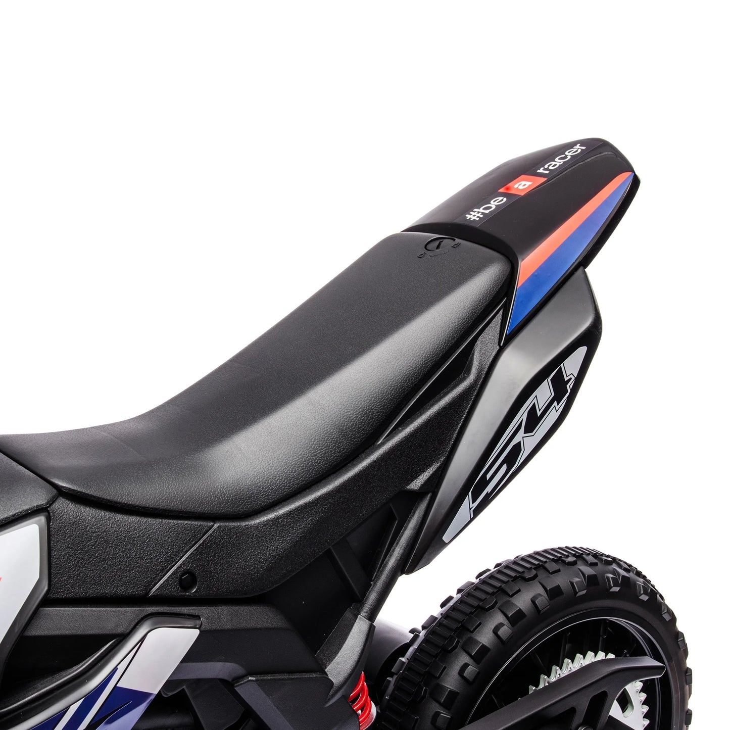 HNH 12V Electric Kid Dirt Bike for Boys, Battery Powered Motorcycle for Kids, Off Road Motorbike Toy 4Mph-Blue