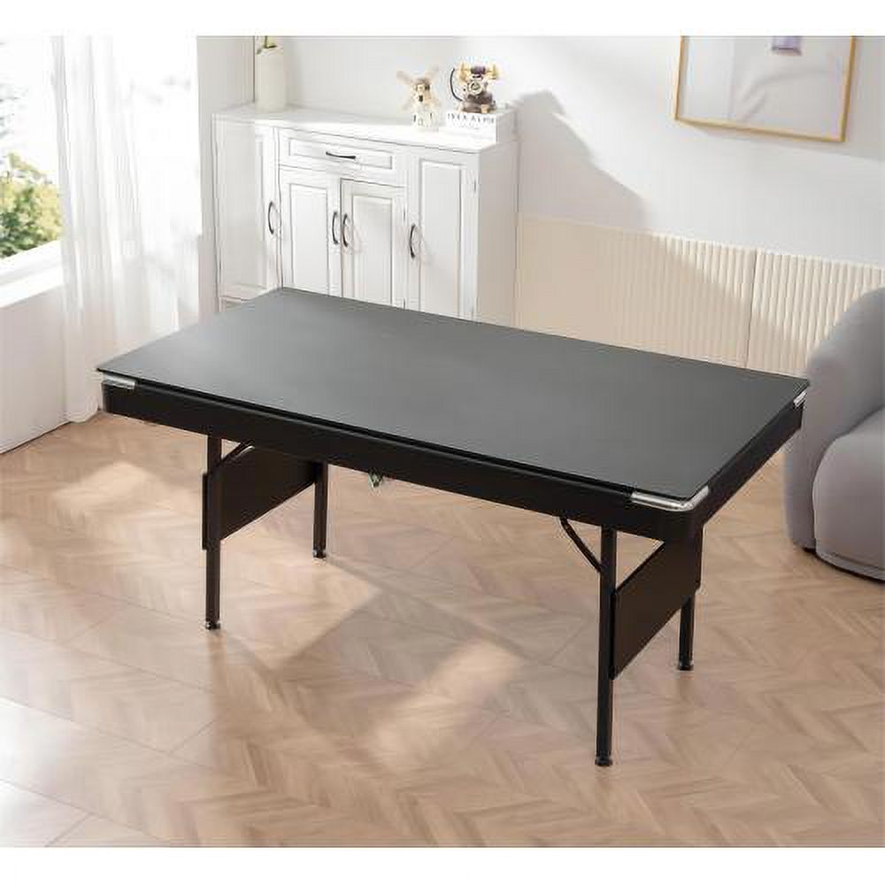 Cheelom 5.5Ft Folding Pool Table 3 in 1 Billiard Table Table Tennis Multifunctional Billiard Table Indoor Game Talbe,Table Games Family Movemen