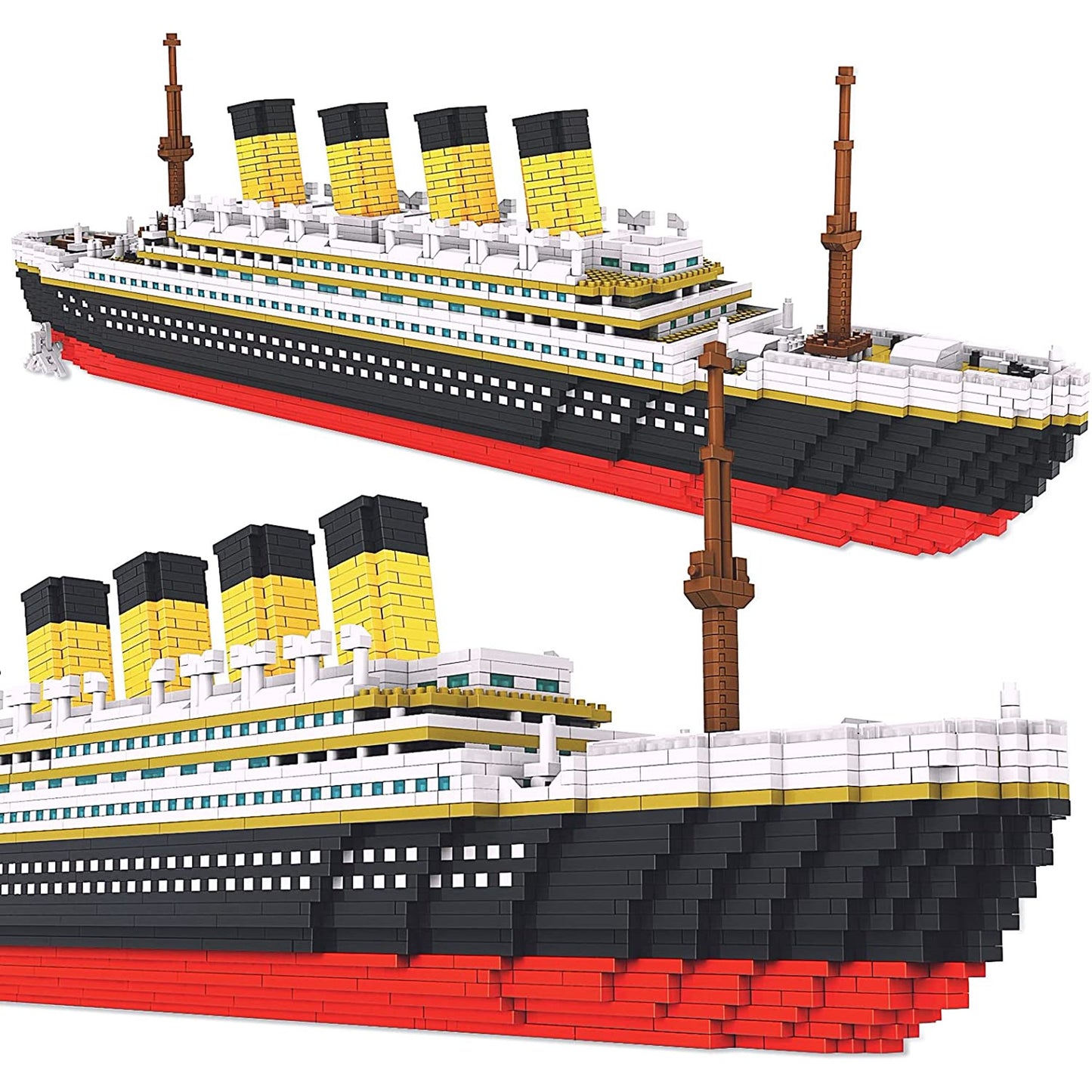 ZOGYMOZ 3800+ PCS Micro Blocks Titanic Model Building Set, Mini Building Bricks Titanic Toy Ship Block, 3D Puzzle Sets DIY Educational Toys Gift for Adults and Kids Age 8+