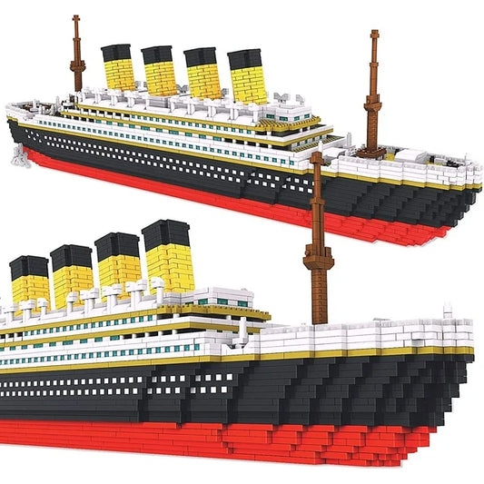 ZOGYMOZ 3800+ PCS Micro Blocks Titanic Model Building Set, Mini Building Bricks Titanic Toy Ship Block, 3D Puzzle Sets DIY Educational Toys Gift for Adults and Kids Age 8+
