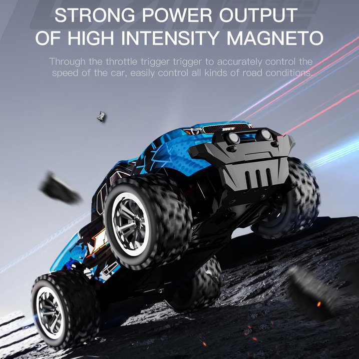 ZOGYMOZ 1:20 Scale Remote Control Car - High Speed 20KM/H RC Monster Truck, 2.4GHz Off-Road Racing Toy, 2WD All-Terrain Vehicle for Kids Boys