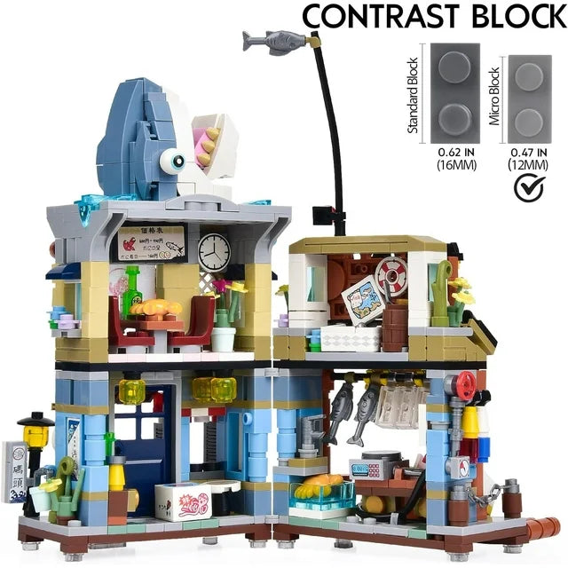 ZOGYMOZ 790 PCS Building Blocks Set, Japanese Theme Mini Building Blocks Toy for Kid Girl Boy Age 8-16+,Mini Bricks Building Toy for Adults