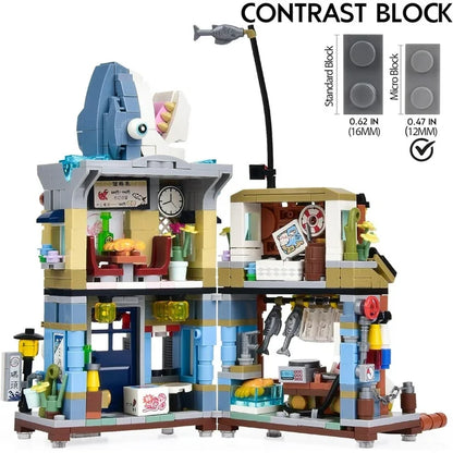 ZOGYMOZ 790 PCS Building Blocks Set, Japanese Theme Mini Building Blocks Toy for Kid Girl Boy Age 8-16+,Mini Bricks Building Toy for Adults