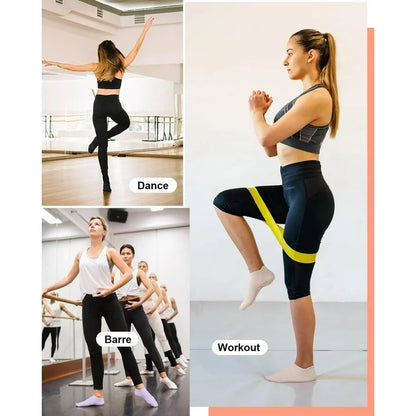 YOMYM 6 Pairs Pilates Socks for Women Non Slip Grip Socks Yoga Socks Ankle Grippy Socks Woman