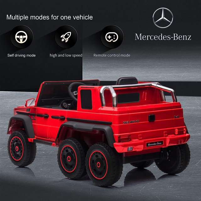 WUBEN 24V Electric Ride on Car for Kids Licensed Mercedes Benz Battery Powered Truck Car for Child with Remote Control 3 Speed