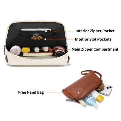 HONGLONG Backpack Purse for Women PU Leather Backpack Ladies Fashion Handbag Designer Shoulder Bag Small Travel Bag Brown
