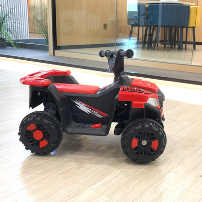LORDLONG Electronic Toy Vehicles Ride On ATV Quad 4 Wheeler Electric Toy Car 6V Battery Power Led Lights
