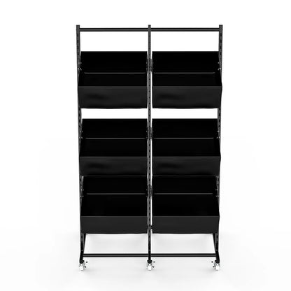 Techvida Fruit Basket Rack Kitchen Pantry Organizers and Storage,Stackable Metal Wire Basket Stand Cart For Fruit Vegetable Snacks Jars Bins Containers Organization,Black