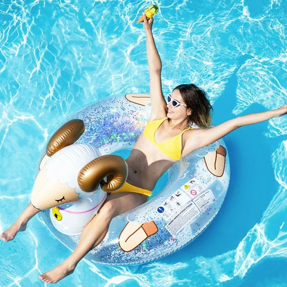 HNH Pool Float Party Tube,Swim Tube Rings,Inflatable Rafts, Adults & Kids