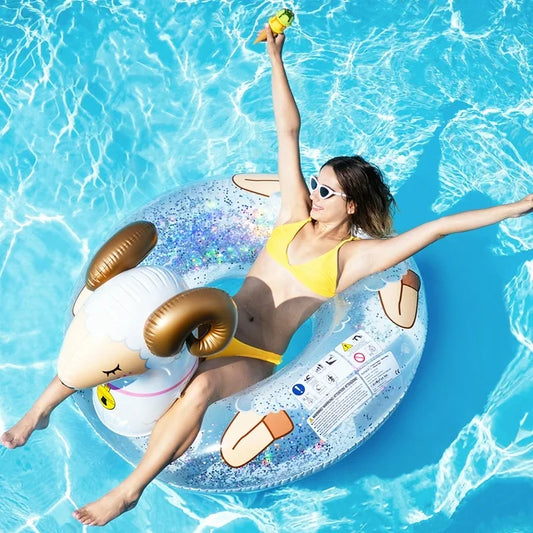 HNH Pool Float Party Tube,Swim Tube Rings,Inflatable Rafts, Adults & Kids