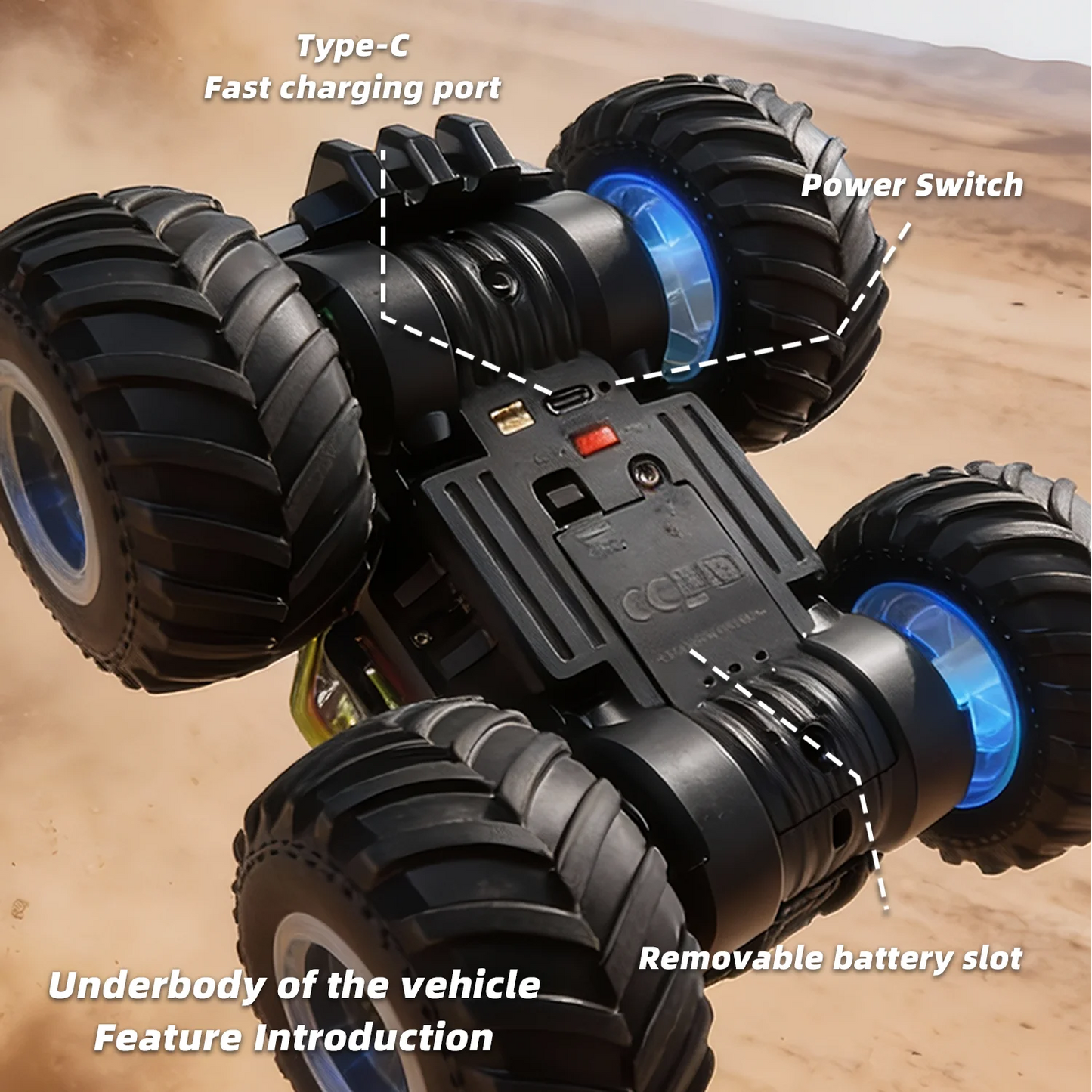 HNH 1:18 RC Car Monster Trucks for Boys, Off Road Remote Control Car, RC Crawler Gift for Kids 6-12 Years-Green