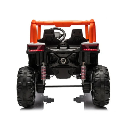 WUBEN 24V XXL 2 Seater Kids Ride on UTV, 4WD Battery Powered Electric Car with Remote Control, Ride On Off-Road Truck for Big Kids with Spring Suspension
