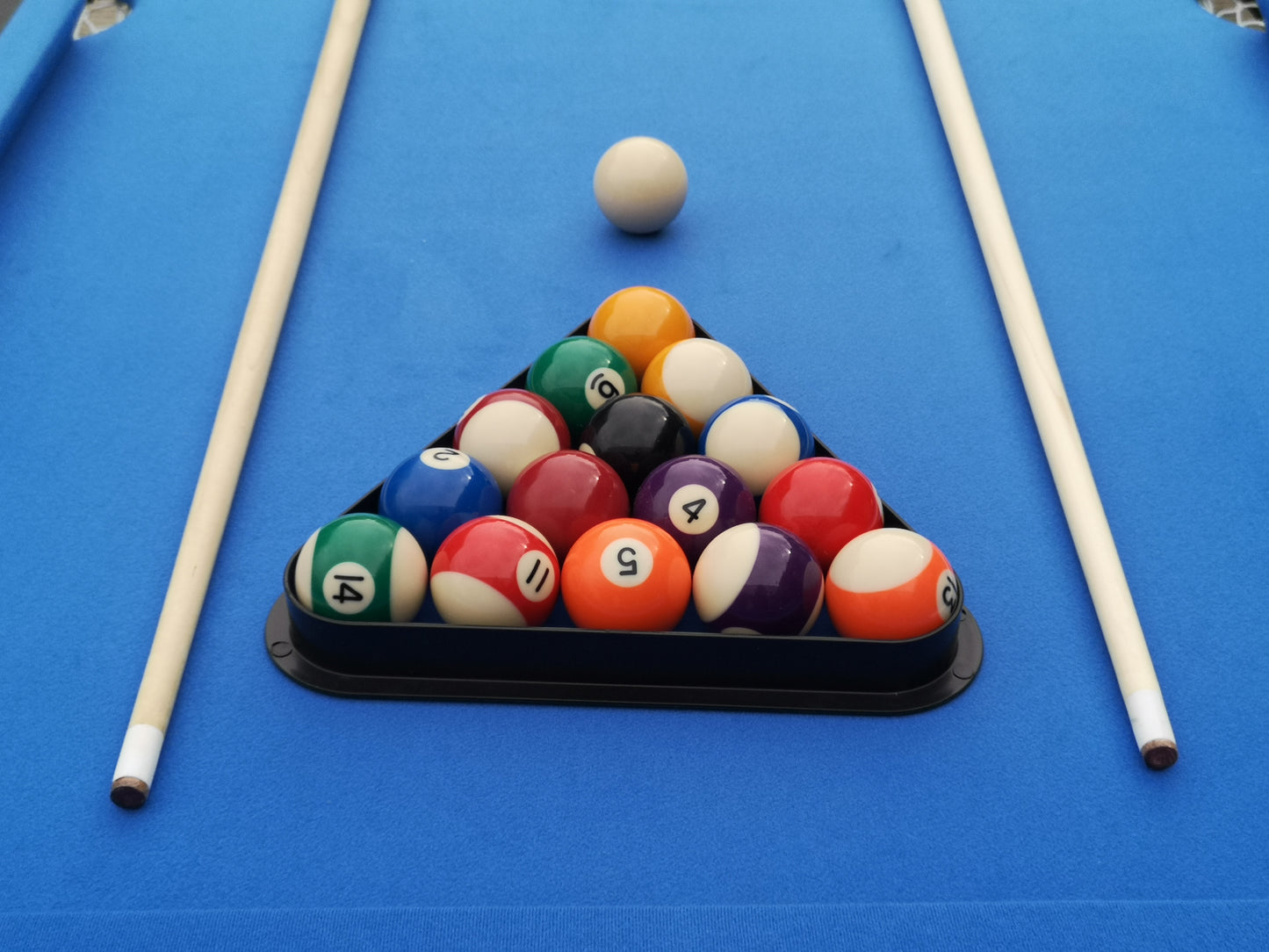 Cheelom Indoor Portable Folding 5.5 ft Pool Table 43.25 in.W for Adult Teenager Kids,Blue