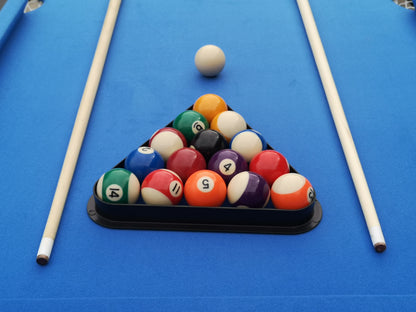 Cheelom Indoor Portable Folding 5.5 ft Pool Table 43.25 in.W for Adult Teenager Kids,Blue