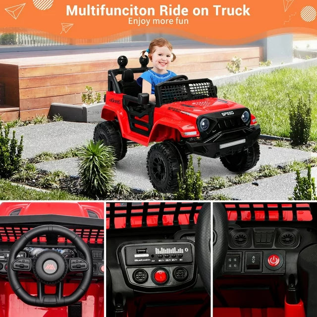 ZOGYMOZ 12V 7Ah Licensed Ride on Car for Kids Ages 3-6, Electric Car Ride on Toys with Parent Remote