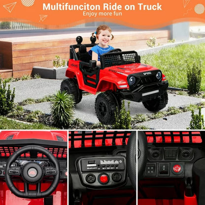 ZOGYMOZ 12V 7Ah Licensed Ride on Car for Kids Ages 3-6, Electric Car Ride on Toys with Parent Remote