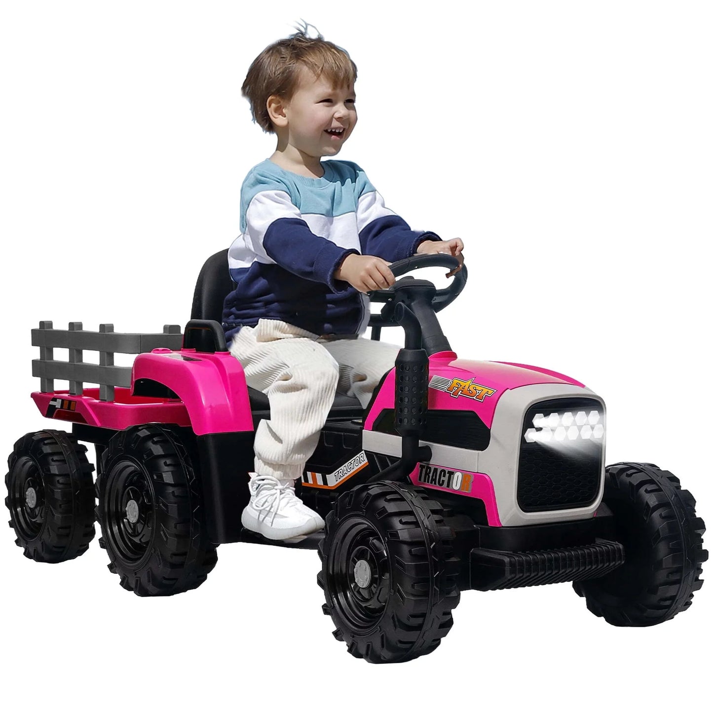 12V Kids Ride on Motorcycle Battery Powered Electric 4 Wheels Motorcycle with Lights