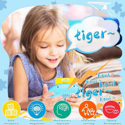 HNH Talking Flash Cards for Kids, Toddler Learing Toys for 2 3 4 5 Year Old Boys and Girls,Preschool Montessori Kids Toy for Birthday Gifts
