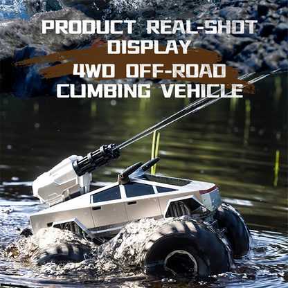 HNH 1:16 Waterproof Monster Truck, Amphibious RC Cars 4WD Remote Control Car Trucks, All Terrain Off-Road Pickup Cybertruck Toy for 6-15 Year Old Boys Girls Kids Gifts