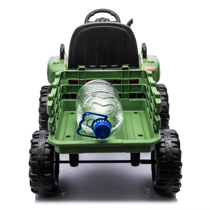 HNH 24V Ride on Toy,Kids Ride On Tractor with Trailer & Remote,Electric Car Toy with Bluetooth