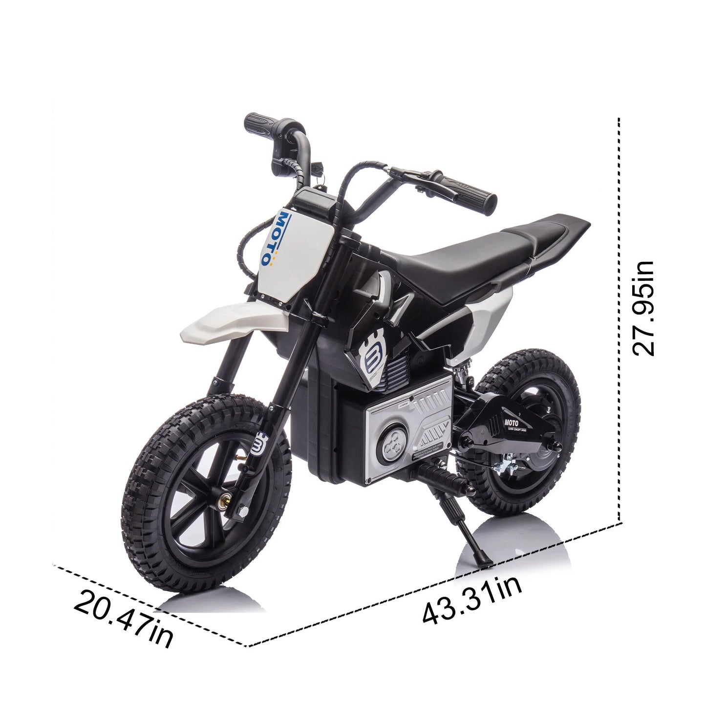 Cheelom 24V Motorcycle,Kids Ride On Electric Toy Motocross Motorcycle,200W High Speed Hub Motor,Rear Wheel Shock Absorber LED Bluetooth Music 3-9Speeds Black