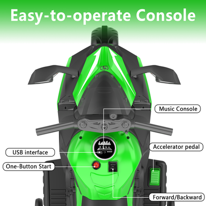 ProToys Motorcycle for Kids 3-5,Battery Ride on Toy,12V Kids Motorcycle with Remote Control