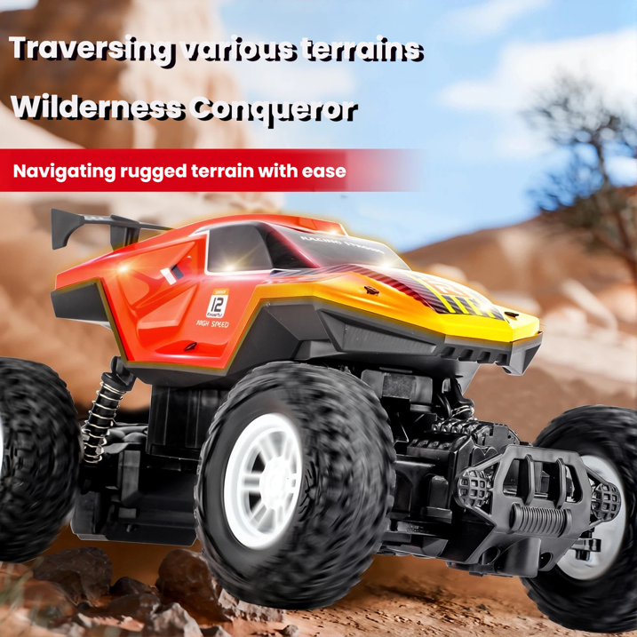 ZOGYMOZ Remote Control Car, 1:18 Scale Rc Cars, 2.4 GHz All-Terrain RC Truck, 25KM/H Off-Road Vehicle with 2 Rechargeable Battery