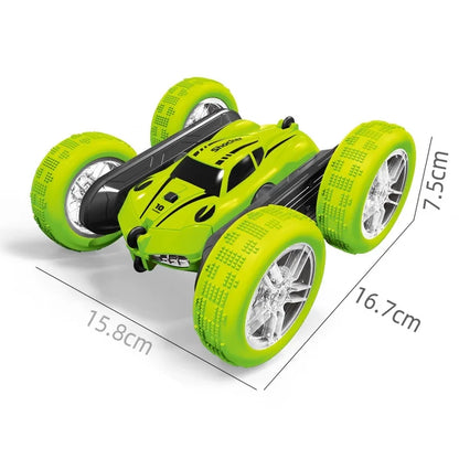 HNH Remote Control Car, RC Cars Toys for Kids Ages 4-12, 4WD Stunt Car with LED Lights & 360° Flips, 2.4GHz, 2 Batteries, Blue