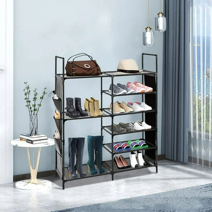 TECHVIDA Shoe Rack 6 Tier Shoe Shelf Shoe Storage, 35 Pairs Shoe Organizer for Entryway,Stackable Shoe Holder Shoe Stand
