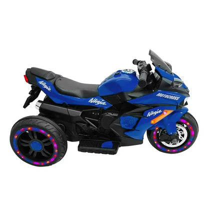 YOMYM Ride on Toys 12v Motorcycle for Kids, Battery Powered Ride on Motorcycle for Child with LED Lights Music for Boys Girls