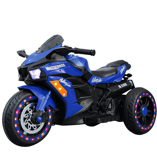 WUBEN Ride on Toys 12v Motorcycle for Kids, Battery Powered Ride on Motorcycle for Child with LED Lights Music