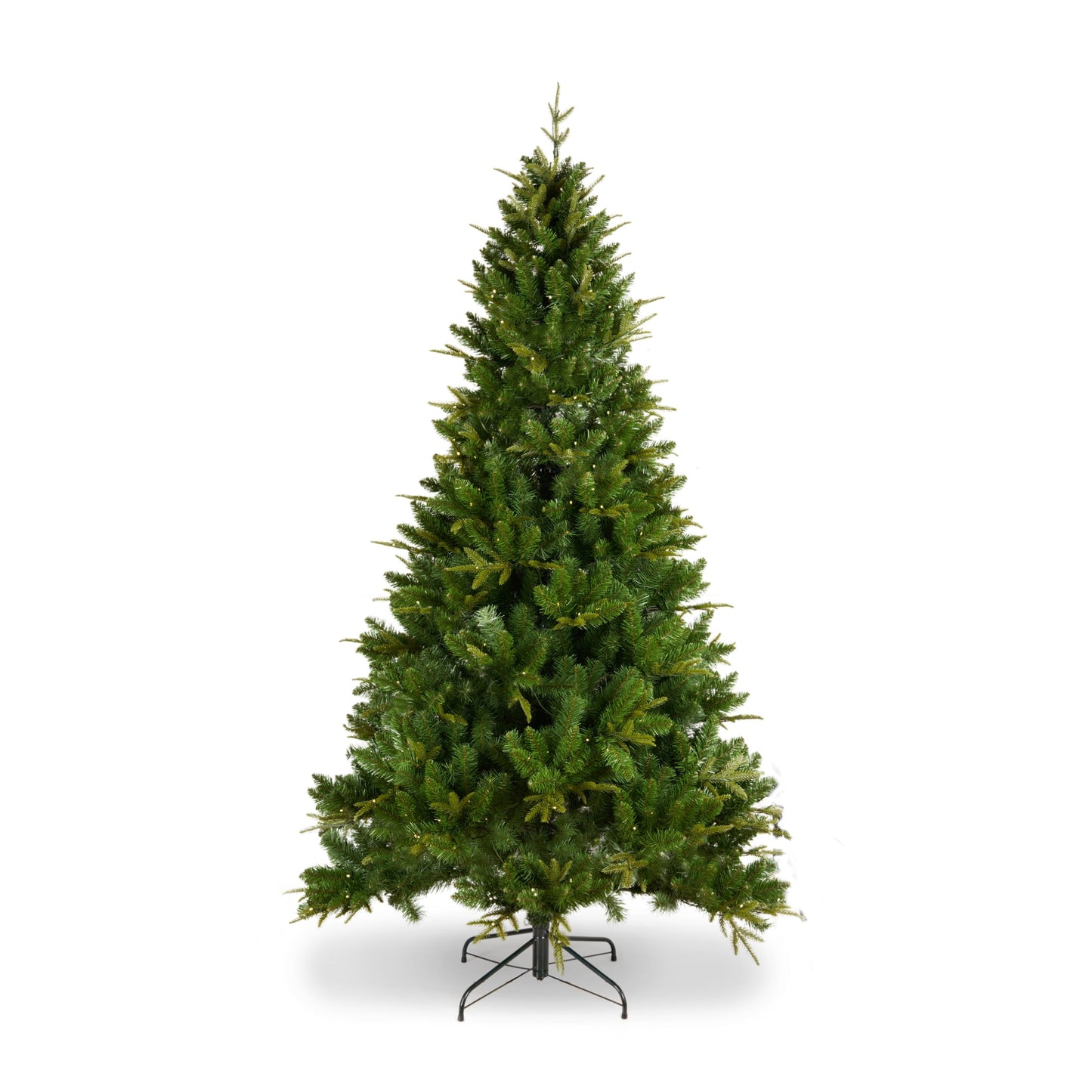 Cheelom 7.5ft Artificial Full Pre-Lit Christmas Tree Green PVC Xmas Trees with 1685 Branch Tips and 400 Warm LED Lights Clearance Sale