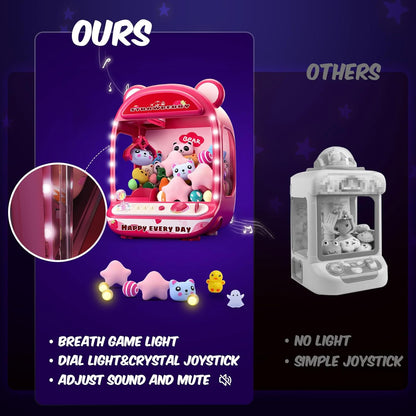 Claw Machine for Kids,Unicorns Toys for Girls Age 6+, Prize Claw Arcade Games Mini Vending Machine with Squishy Fidget Toys,Candy Machine Candy Dispenser Machine,Claw Game Machine,Birthday Gifts