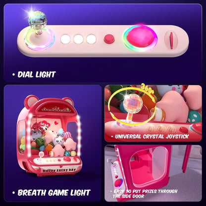 Claw Machine for Kids,Unicorns Toys for Girls Age 6+, Prize Claw Arcade Games Mini Vending Machine with Squishy Fidget Toys,Candy Machine Candy Dispenser Machine,Claw Game Machine,Birthday Gifts