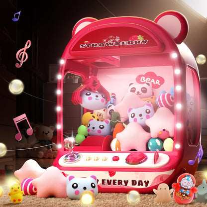 Claw Machine for Kids,Unicorns Toys for Girls Age 6+, Prize Claw Arcade Games Mini Vending Machine with Squishy Fidget Toys,Candy Machine Candy Dispenser Machine,Claw Game Machine,Birthday Gifts