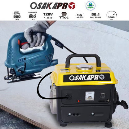 ELTPOWER Portable Generator Outdoor generator Low Noise Gas Powered Generator Generators for Home Use Yellow