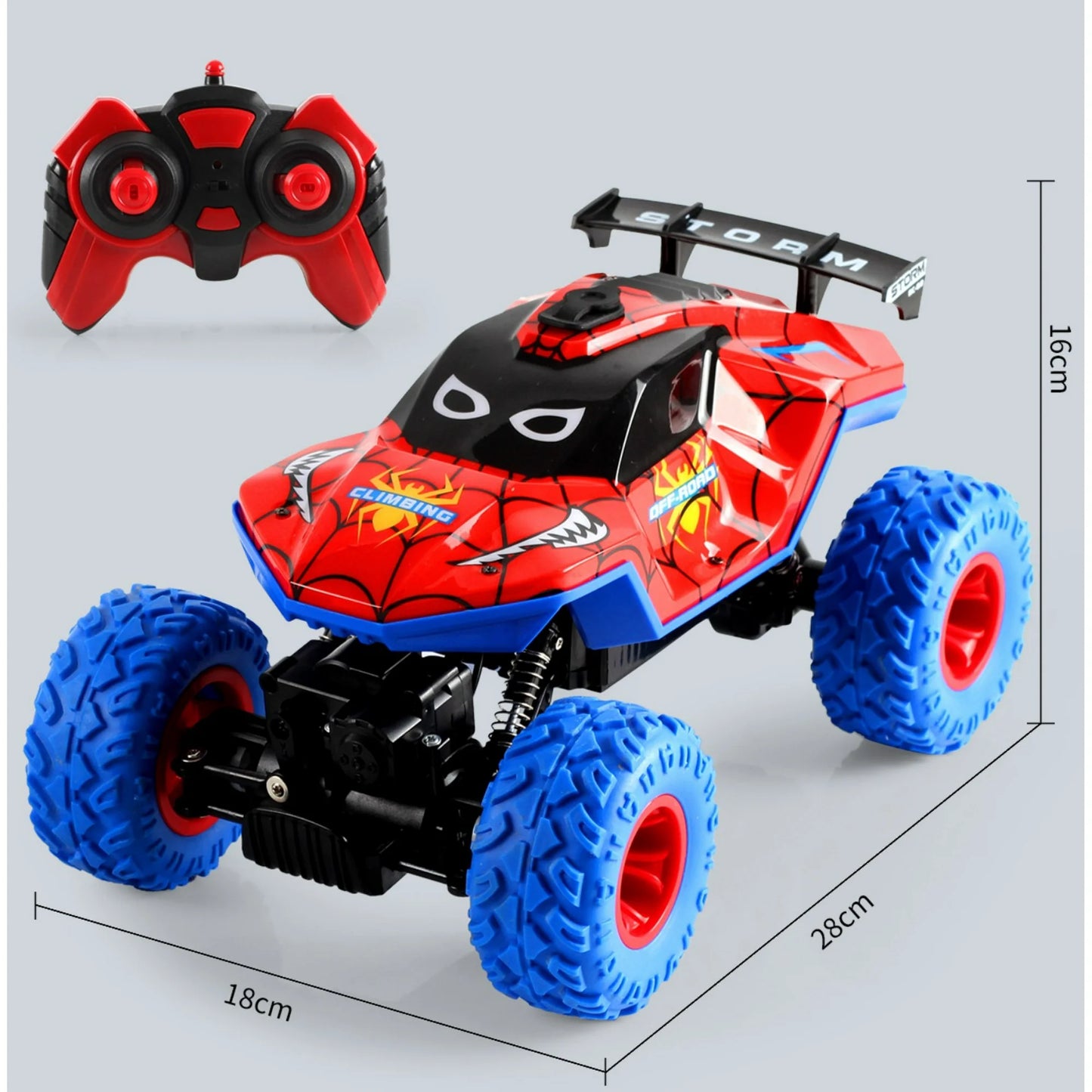 HNH 1:16 off Road RC Car for Adults and Kids, 4WD Remote Control Car, Kids RC Vehicle for Boys & Two Battery