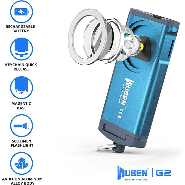 Flashlight for Keychain Portable Mini LED Flashlight Outdoor Portable Mini Flashlight