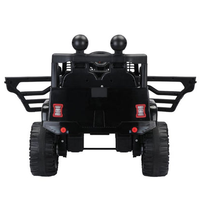 WUBEN 12V Kids Ride on Truck Battery Powered Ride on Toy Car with Remote for Child,Spring Suspension Black