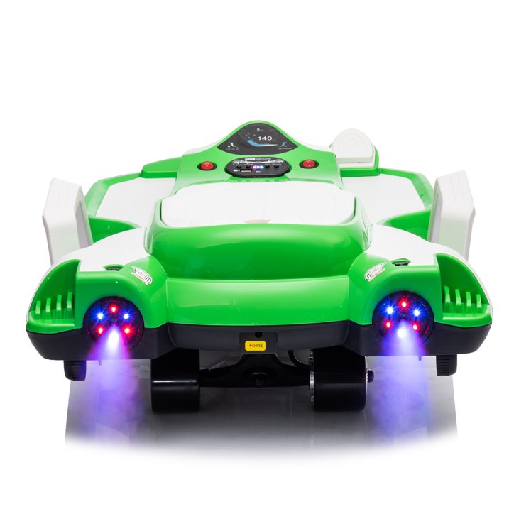 HNH 24V Ride on Toy for Big Kids, Ride on Drift Car with Helmet, Knee Pads,Elbow Pads,Tail light, Spray，6.9 Mph