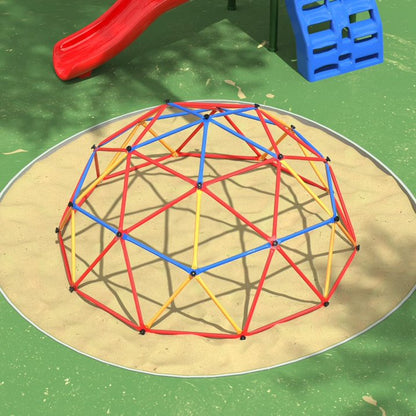 ZOGYMOZ Climbing Dome, Outdoor Climbing Toys for Kids, Jungle Gym for Kids Ages 4-8, 7 FT Play Structure for Playground Climbers, Steel Frame Climbing Structures, 500lbs Capacity