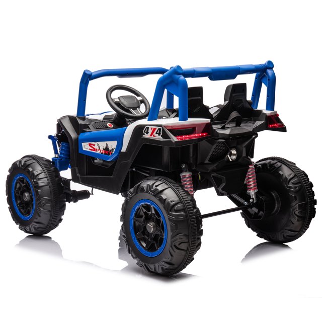 WUBEN 24V 2 Seater Kids UTV Ride on Truck Car with Remote Control,Electric Car for Child with Spring Suspension,Battery Powered Electric Vehicle With Light